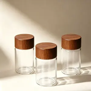 3PCS Portable Mini Glass Storage Jars with  Lids,  Spice Containers for Travel, Picnics, Camping & Kitchen Use,Suitable for storing various seasonings and tea leaves, Travel Container Bottle