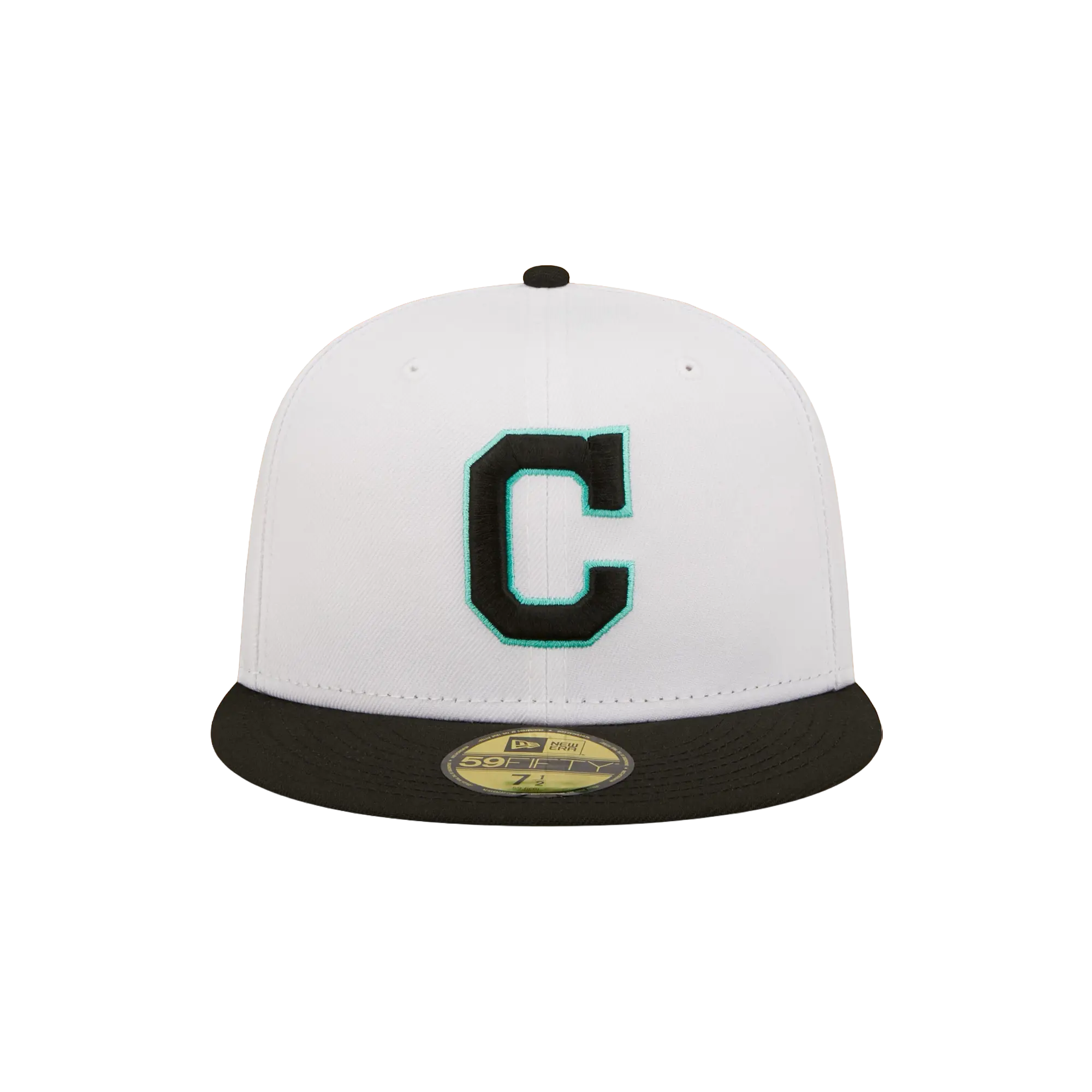 59FIFTY Cleveland Guardians Authentic Fitted Hat "White / Black - Visor" NE796