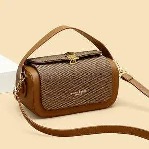 New Texture Light Luxury Women's PU Crossbody Bag Adjustable Strap Large Capacity Portable Fashionable Versatile