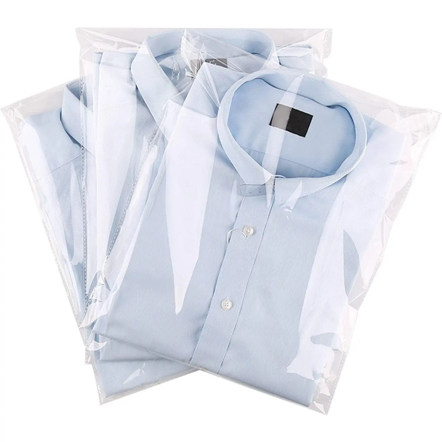 Clear Resealable Cellophane Plastic Bags for Packaging Shirts, Clothing and Products,50 Pcs 12x16 Inches Large Self Sealing Cellophane Bags