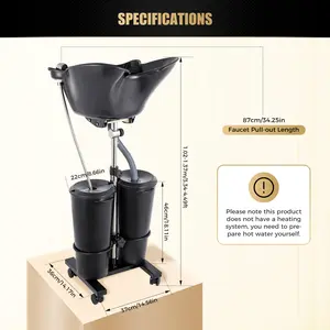 2026 Viral Portable Shampoo Basin - Adjustable Height/Angle with Electric Pump for Salon/Home