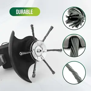 Gardening tools, rust removal, steel wire, grass wheel type, twisted wire weeding wheel, agricultural lawn mower, grass head, weeding head steel wire trimmer
