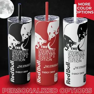 Energy drink Inspired Special edition (7 Variations) 20oz Skinny tumbler With Lid Without Straw,  Water Bottles Washable Reusable Cup