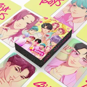 92 Pcs Hunter Witch Group Collection Photo Cards Mini Stickers Lomo Cards, Sandga Boy Band Memorabilia, Idol Themes Collectible Set, Perfect for Collectors