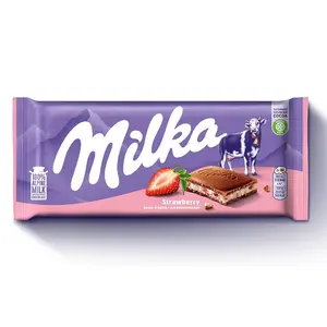 MILKA STRAWBERRY 100g chocolate bar MILKA STRAWBERRY 100g chocolate bar