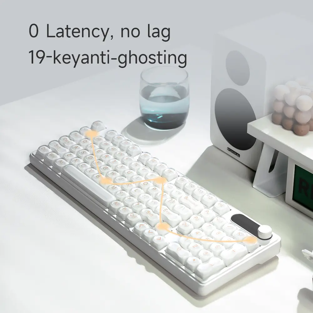 FURYCUBE IP98 Foundation Keyboard, 98 keys with knob Translucent