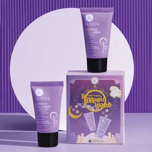 Luseta Biotin & Collagen Shampoo & Conditioner for Pro Growth - Thickening Shampoo for Thinning Hair and Hair Loss - Infused with Argan Oil to Repair Damaged Dry Hair - Sulfate Free Paraben Free-2 x 1.01oz