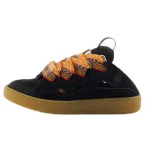 Lanvin Curb Low-Top Leather Sneakers for Women in Black Trending Shoes, House White Official Shoes to Get / Maison Mihara Casual Footwear Trainer Athletic flats rothys