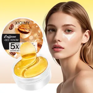 60pcs Caffeine & Bee Venom Eye Mask, Deep Moisturizing, Firming, Brightening, Anti-Dark Circles, Suitable for All Skin Types