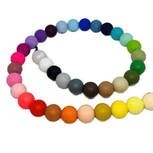30 Count 15mm Silicone Beads/Beading/Pen Beading/Crafting/Keychains/Wristlet/Multiple Color Options wholesale