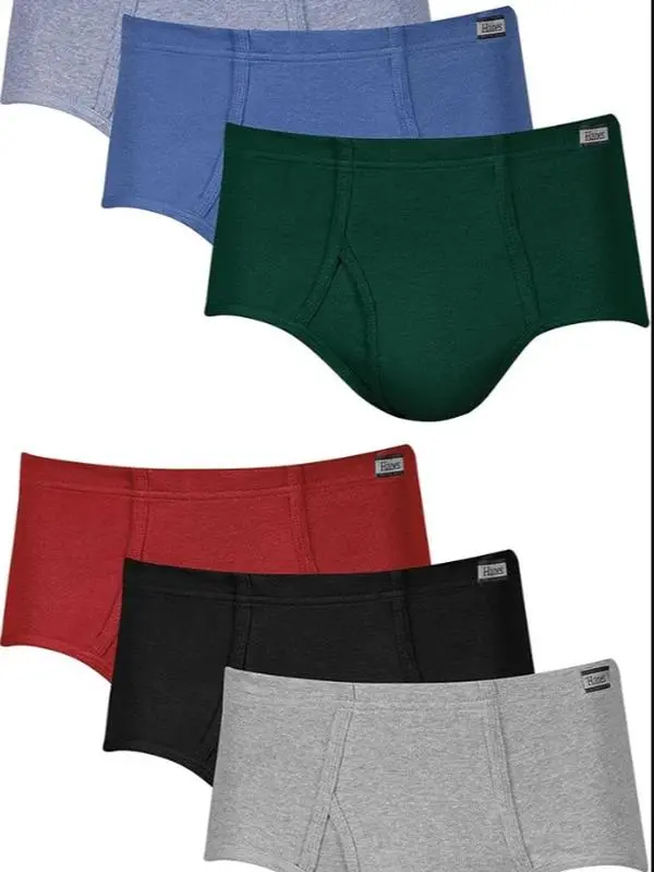 Hanes Men's Underwear Briefs, Mid-Rise, Moisture-Wicking, 6-Pack