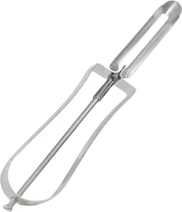 Professional Stainless Steel Peeler - Swivel Blade, Ergonomic Handle, Potato Eye Remover - Commercial Grade Vegetable Peeler for Potatoes, Carrots, Apples - Dishwasher Safe