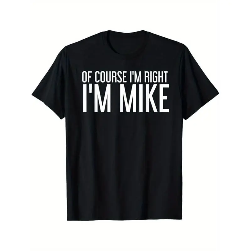 Men's Casual Graphic T-Shirt, 100% Cotton Round Neck Menswear Top for Streetwear & Workouts, Lightweight & Breathable, Shortsleeve, Tshirt, Athletic, Fitted Cut, Funny Quote, Figure Print, Crew Neck, All Seasons