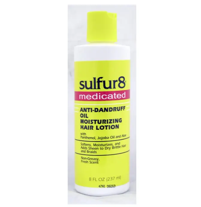 Sulfur 8 Anti-Dandruff Oil Moisturizing Hair Lotion 8 oz
