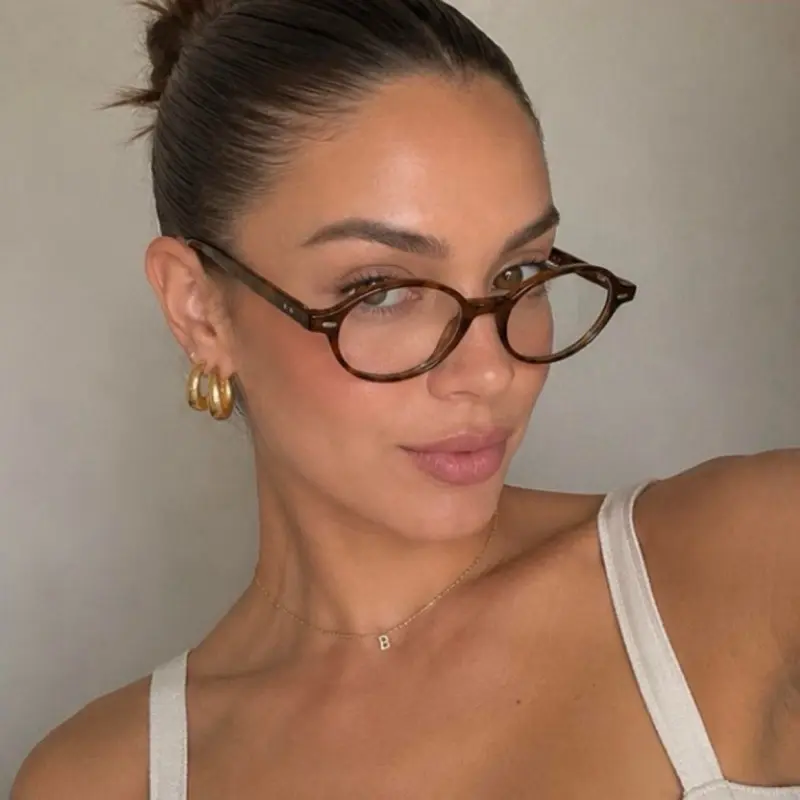 Women’s Round Tortoise Shell Fashion Eyeglass Frames Vintage Style