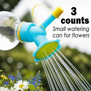 3 Counts Double Head Bottle Cap Sprinkler, Indoor Plant Watering, Bonsai Gardening Tool ,Dual Spray Heads,Random Color