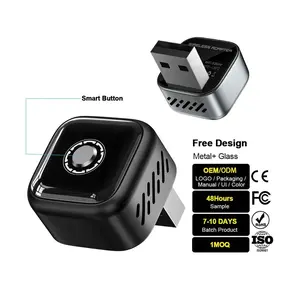 2026 Mini-Style Smart Control 2-in-1 Wired-to-Wireless Converter - Plug-and-Play CarPlay & Android Auto Adapter with Wireless CarPlay Audio Support