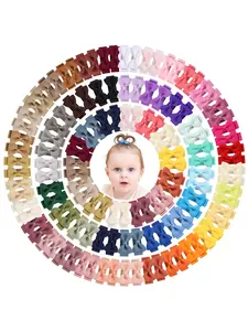 20/50/100 Piece Set Morandi Color Cute Baby Fashion Bow Hair Clips, Butterfly Pattern, Perfect Baby Hair Accessory Gift Set, All Seasons Use, Surprising Present Choice