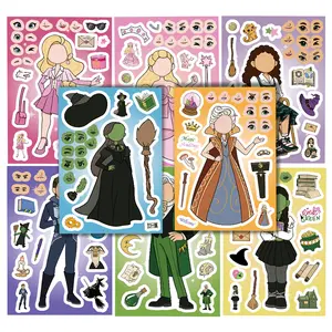 This 8-sheet Magical Wicked Witch Collage Sticker Set Is Perfect for Scrapbooks, Diaries, Laptops, Water Bottles, Cars, Decal Sticker, and Other Faith-based Designs—a Gift with A Positive Message.