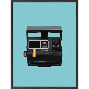 Vintage Polaroid Camera Poster - Artistic Wall Decor Print for Room Aesthetic and Vibe