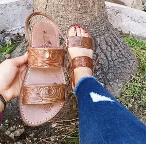 Huarache Shoe For Woman, Open Toes Tooled, Huarache Sandal For Woman, Mexican Huaraches, Leather Huaraches for Woman, Boho Hipie Sandals Woman, Women's Sandals, Gift for Her