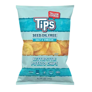 TIPS Tallow Potato Chips — Salt & Vinegar