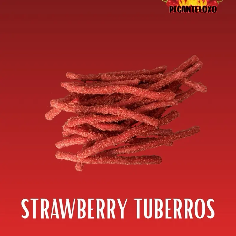 Strawberry Tuberros 8oz Snack Candy Spicy Candy Sweet Bonbon