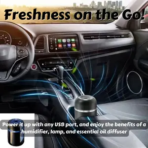 Auroma Fresh Car Air Humidifier & Essential Oil Diffuser for Home, Office, and Travel - Relaxing Mist