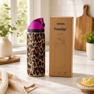 NEW Owala "Wild At Heart" 32oz Free Sip Limited Edition UO Cheetah Leopard Print, Gift Idea