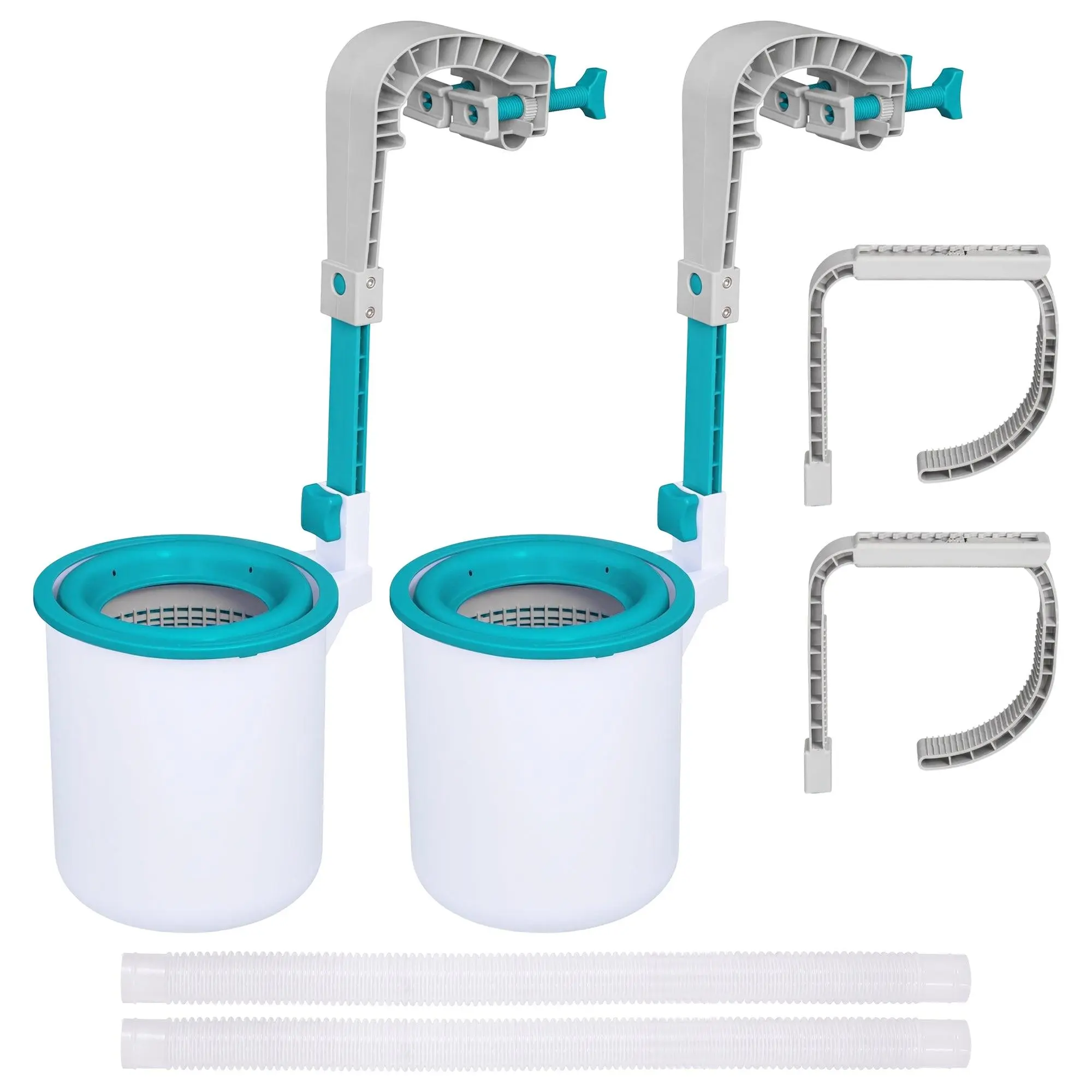 Bestway Flowclear Wall Mounted Automatic Swimming Pool Surface Skimmer, 2 Pack Bestway Flowclear Wall Mounted Automatic Swimming Pool Surface Skimmer, 2 Pack