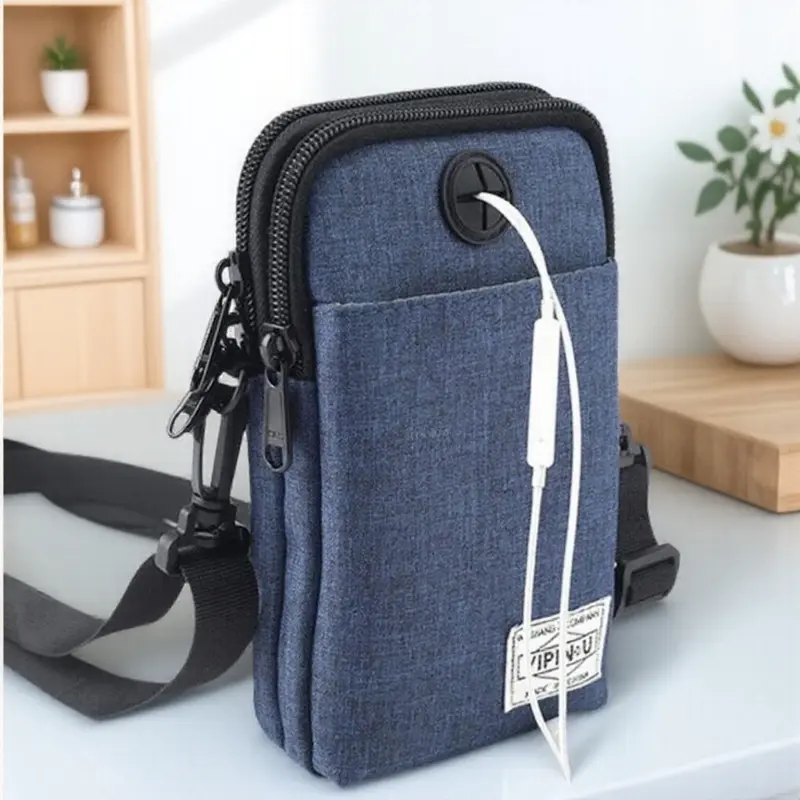Unisex Crossbody Sling Bag, Lightweight Anti-Theft Phone  display picture 3