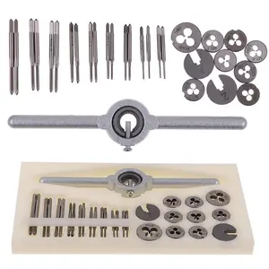31PCS Mini Metric Tap and Die Set, HSS, M1.0-M2.5, with Wrench, Tap Sleeve, Box