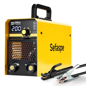 Arc Welding Machine Welding Machines 200Amp 110V/220V Stick Welder  Digital Display MMA Welding Machine with Hot Start Arc force and Anti-Stick,metal fabricator Heavy Duty Tool work equipment welding  tools multifunction  welder Industrial Yellow Handle