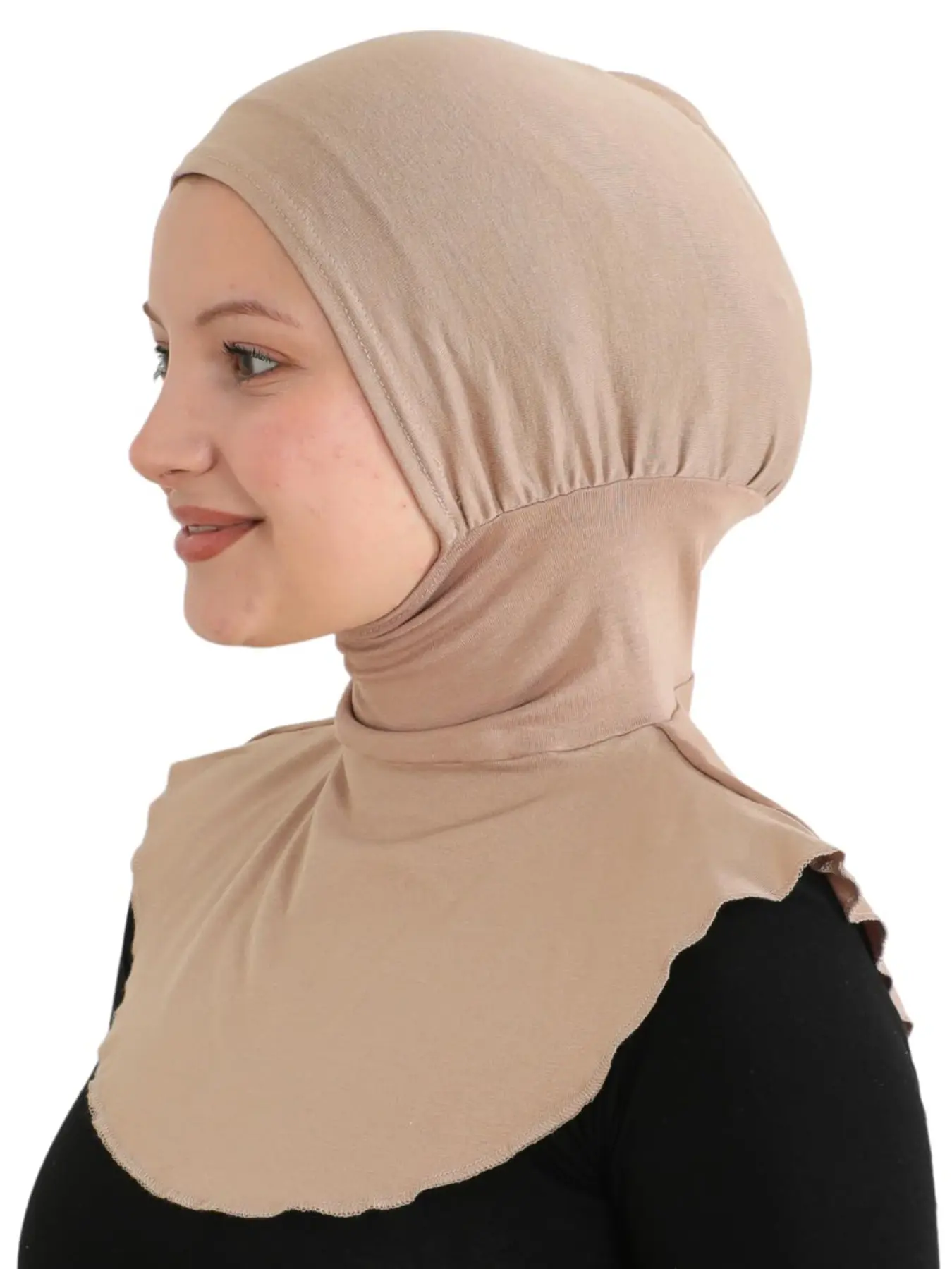 1pc Fashion New Solid Color Instant Hijab, Women's Soft Jersey Modal Hijab, Lightweight Sporty Style, For Muslim, Muslim Daily Wear, Modest Hijab, Modesty Clothing
