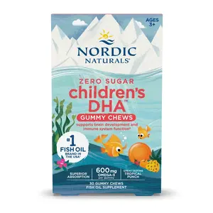 Nordic Naturals Children's DHA Gummies Tasty Chewable Omega 3s for Kids, 30 Ct
