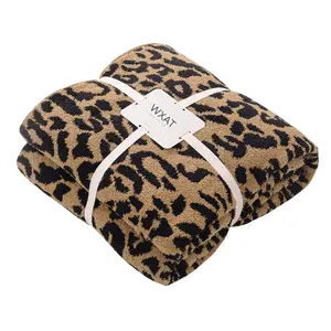 Cheetah-print blanketUltra Soft Leopard Throw Blanket Sleep Blanket(71x78 ，50x60inches) Microfiber Blankets Plush Warm Reversible Cheetah Blanket Leopard Pattern Throw for Couch Bed Sofa - Brown,Khaki, White Gray,Dark Blue and Charcoal Gray,Car blanket，