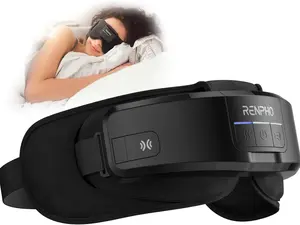 RENPHO Eyeris Shift Heated Eye Massager, New Year Gifts, 2-in-1 Sleep Mask with Bluetooth Eye Mask Cover for Migraine, Eye Strain Relief, Dry Eyes