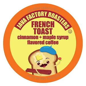 Two Rivers Coffee Java Factory French Toast Coffee for Keurig K Cup Brewers, 80-Count