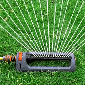 1Pc automatic pendulum nozzle, 19-hole adjustable lawn watering system, universal connector, plastic, no battery required, for garden and yard watering, Adjustable Sprinkler, Spray Nozzles