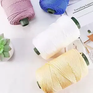 200M 3mm Summer Crochet Ice Yarn - DIY Knitting Bag Hat Shoes Craft Supplies