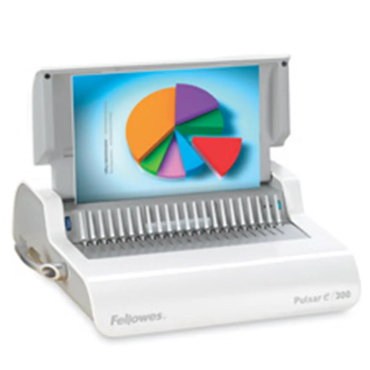 Fellowes Mfg. Co. Electric Plastic Comb Binding Machine - Compact, 16-Sheet Punch Capacity, Accurate Punch Alignment, Quick Setup for Documents, 15.50in x 16in x 5.13in