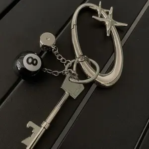 Starlight Y2K Metal Shiny Carabiner Belt Loop Accessory  Fashionable Outdoor Camping and Everyday Use