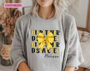 Coquette 911 Dispatcher Shirt, Retro Dispatcher Shirt, Custom Dispatcher Tee, Gift For 911 Dispatcher