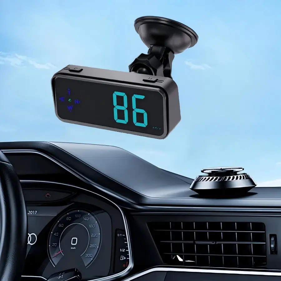 Multifunctional universal HUD, change font color at will, switch KMH/PMH. With GPS positioning system, real-time time display, USB interface common to all cars