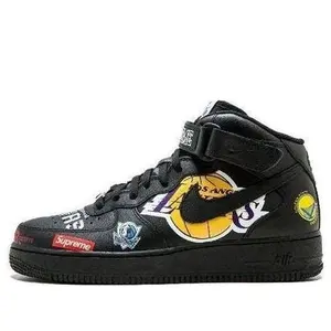Nike x Supreme x NBA Air Force 1 Mid 07 'Black' AQ8017-001