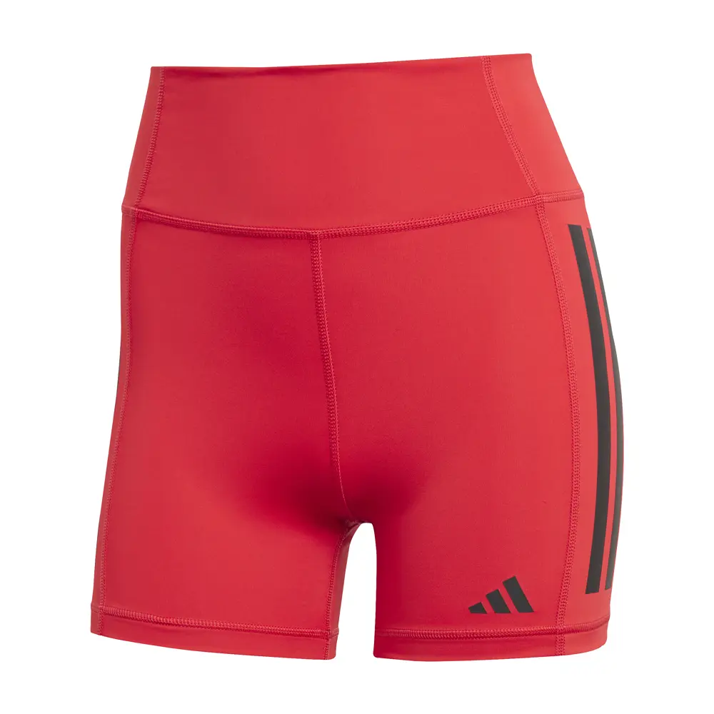 adidas Womens Optimé 3-Stripes 14 Short Leggings Casual - Red