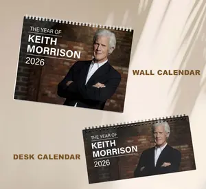 True Crime Keith Morrison 2026 Wall Calendar, Desktop Calendar 2025, Keith Morrison Best Lines Graphic Calendar, Home Decorating