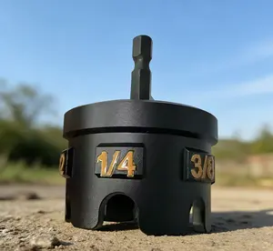 Aluminum Alloy Hex Shank Nut Removal Drill Attachment for Quick Disassembly of Nuts and Bolts 1/4'' 3/8'' 1/2'' Threaded Rods Tool for Pipe Racks and Mounting Brackets