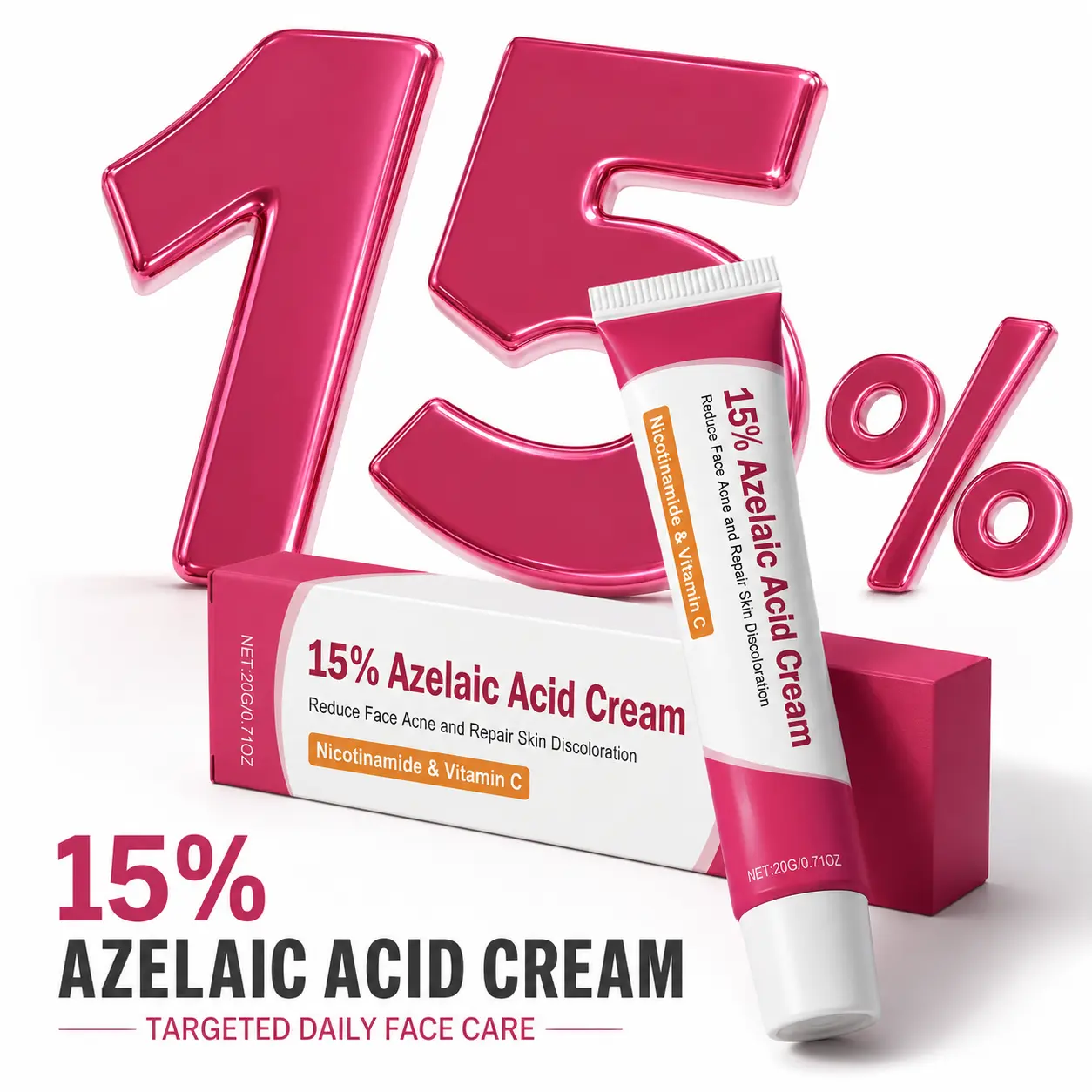 Azelaic Acid Facial Serum, Acido Azelaico, Balance Uneven Skin Tone, Minimize Pores, Soothe Redness, Premium Skin Care, New & Old Packaging hyaluronic  acid  serum outdoorfun Enhanced Skin Tone Firming Deep Hydration salicylic acid serum