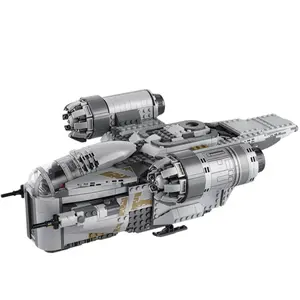 New 1023 Pieces Razor Space War Ship Building Blocks Set, Adult and Child Toy, Unisex Birthday Gift for Boys and Girls